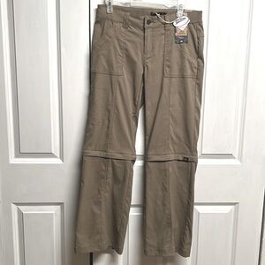 Prana Zion Monarch Convertible Scotch Garden Relaxed Fit Pants Size 8 NWT